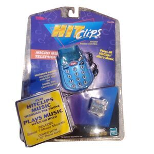 Vintage Tiger HitClips Micro Music Telephone  Hasbro  New Old Stock.  Great movi